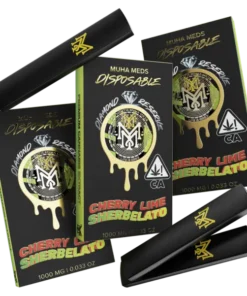 write Google & bing SEO optimized content with all specifications for the product " CHERRY LIME SHERBELATO | SATIVA" for the website "muhacartsstore.com"
